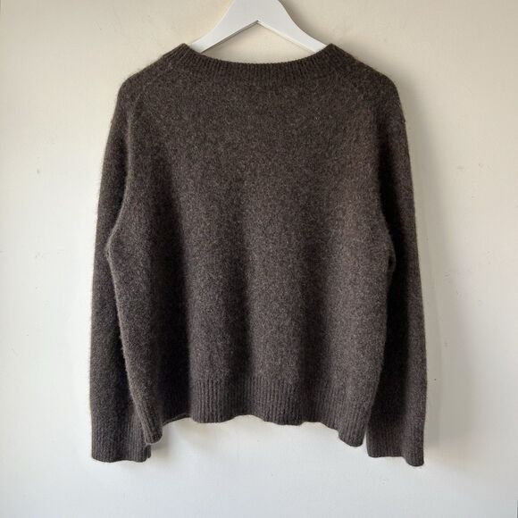 Quince 100% Mongolian Cashmere Crewneck Sweater Brown Women’s Size XL Soft Cozy - Picture 2 of 9